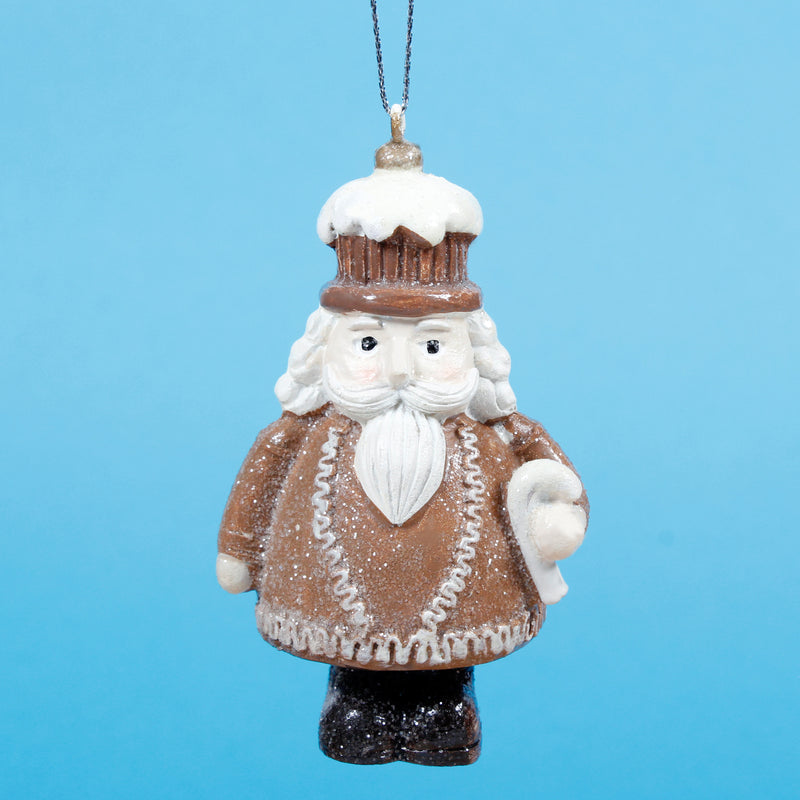 Nutcrackers Brown Set of 2 Hanging Christmas Decoration 3d Baubles