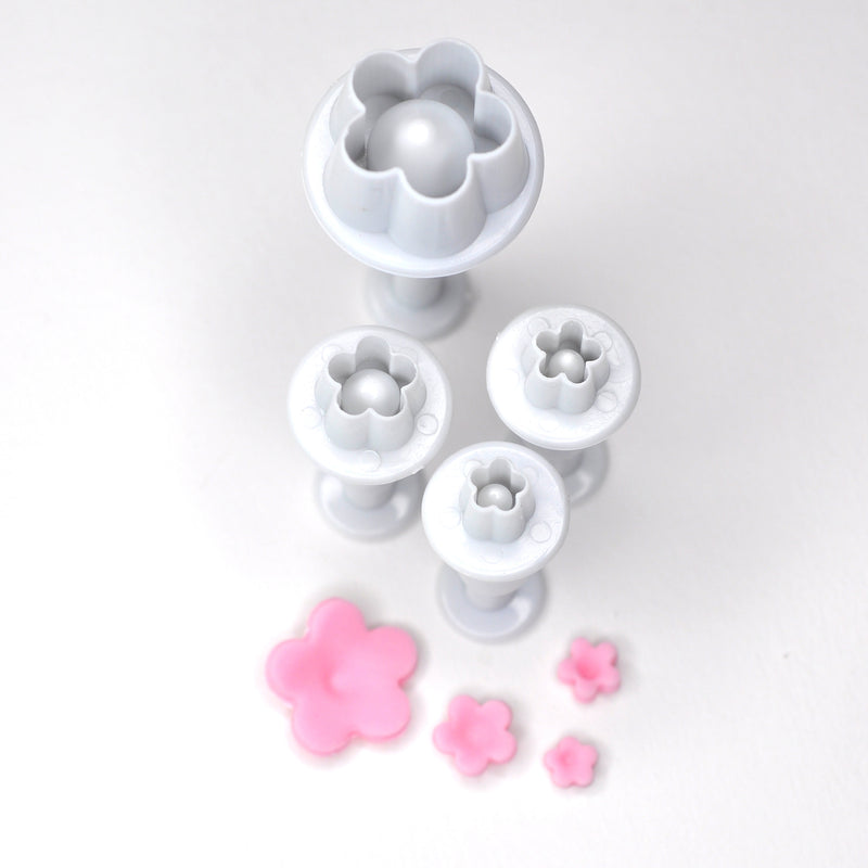 5 Petal Flower Fondant Cutter (Set of 4)