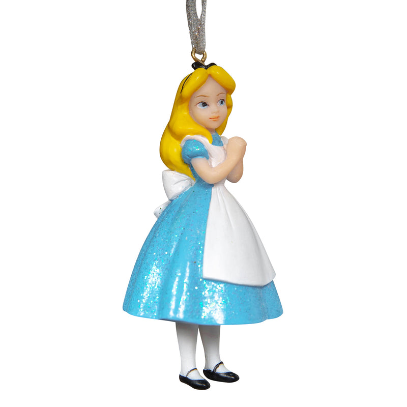 Alice in Wonderland Set of 4 3D Shaped Hanging Christmas Tree Decorations Disney Bauble