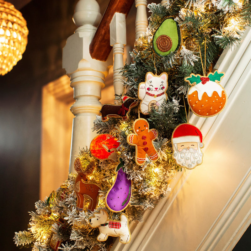 Aubergine Zari Decoration