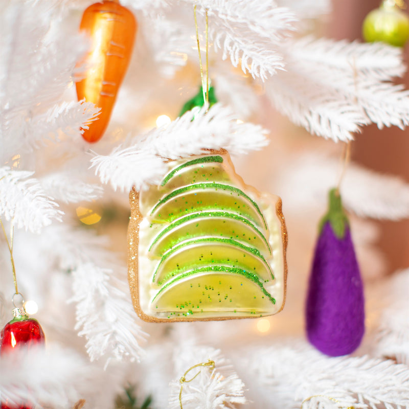 Avocado Toast Shaped Bauble