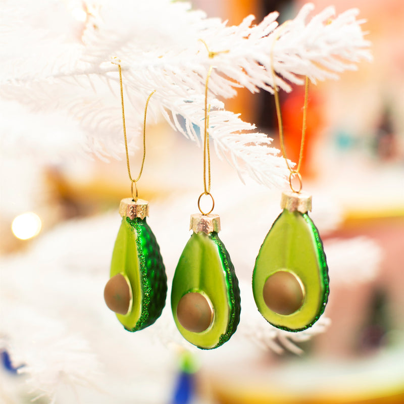 Avocado Mini Bauble - Set of 3