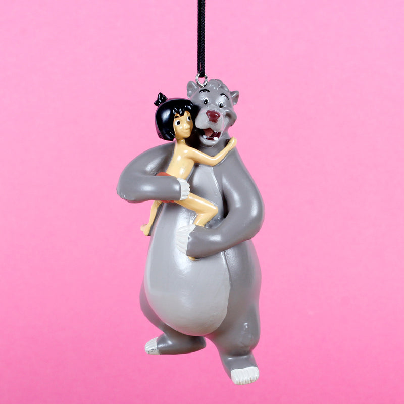 Baloo and Mowgli The Jungle Book 3D Hanging Christmas Decoration Disney Bauble