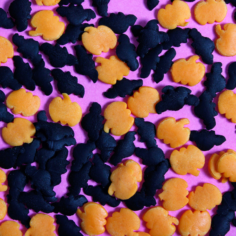 Bulk Bag - Bats and Pumpkin Sprinkles (Best Before 30 Jun 2025)
