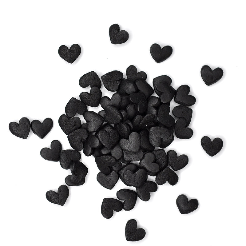 Black Hearts Confetti Sprinkles (Best Before 31 Dec 2024)