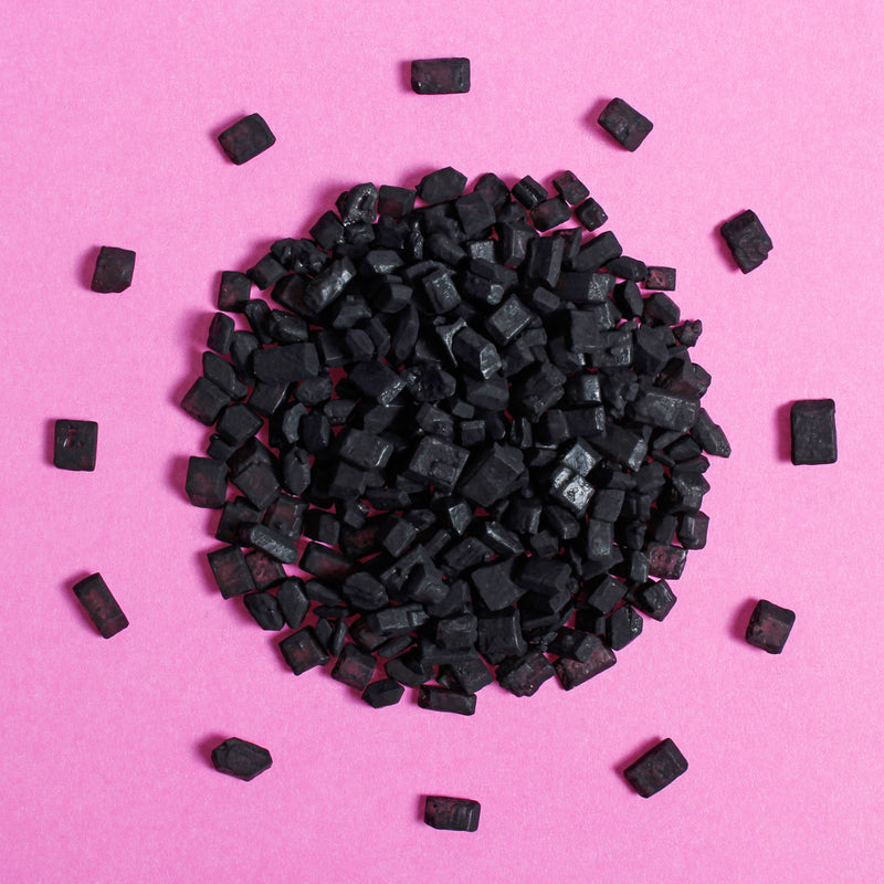 Black Matte Sugar Rocks Sprinkles (Best Before 30 Jun 2025)