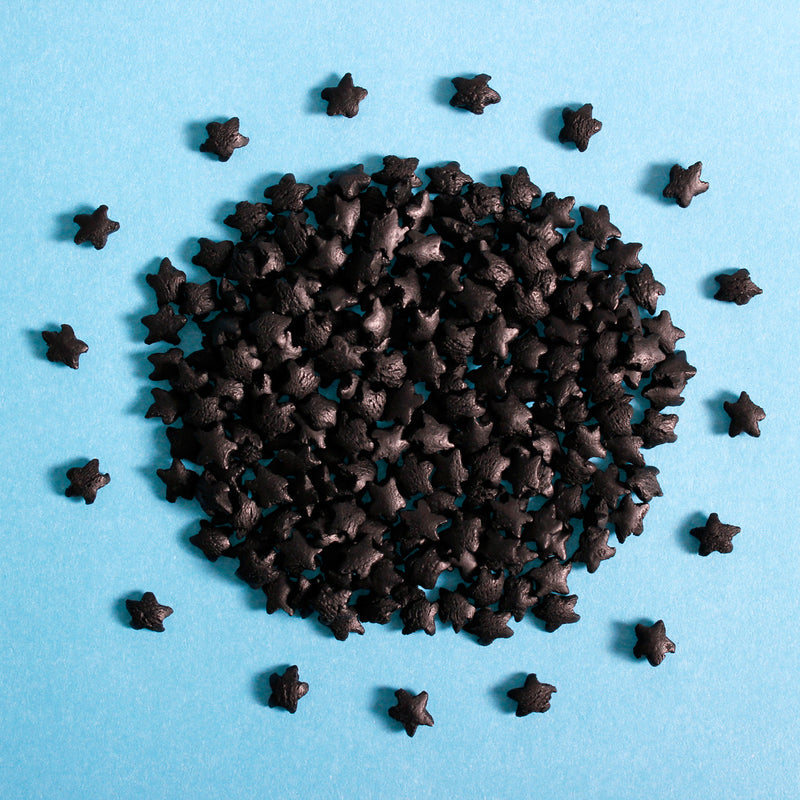Black Stars Confetti Sprinkles (Best Before End: 30 Jun 2025)
