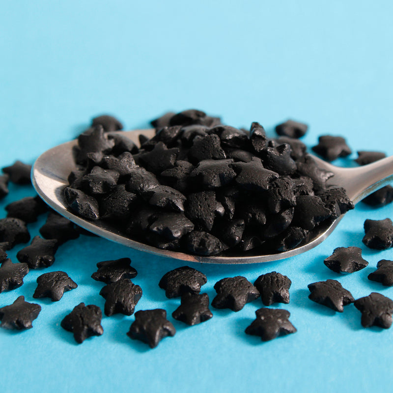 Black Stars Confetti Sprinkles (Best Before End: 30 Jun 2025)
