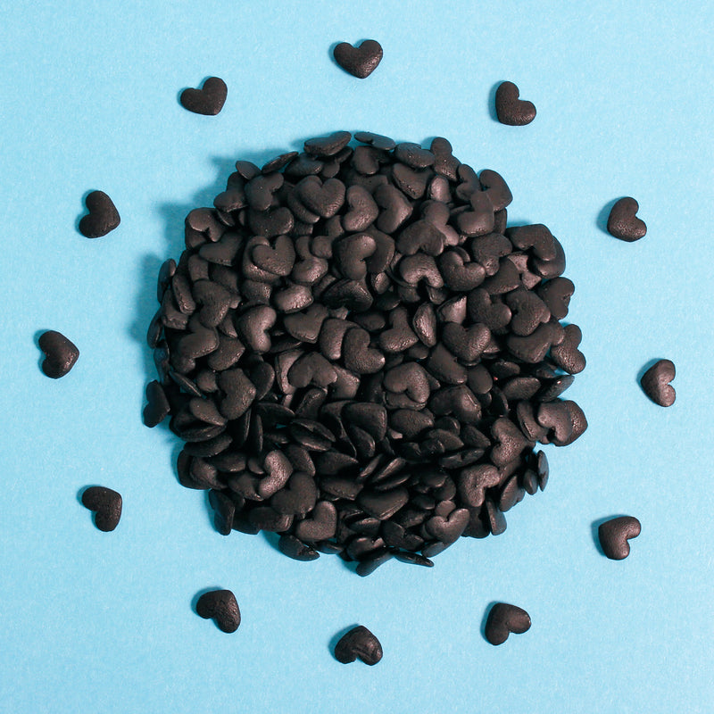 Black Hearts Confetti Sprinkles (Best Before 30 Jun 2025)