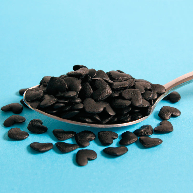 Black Hearts Confetti Sprinkles (Best Before 30 Jun 2025)