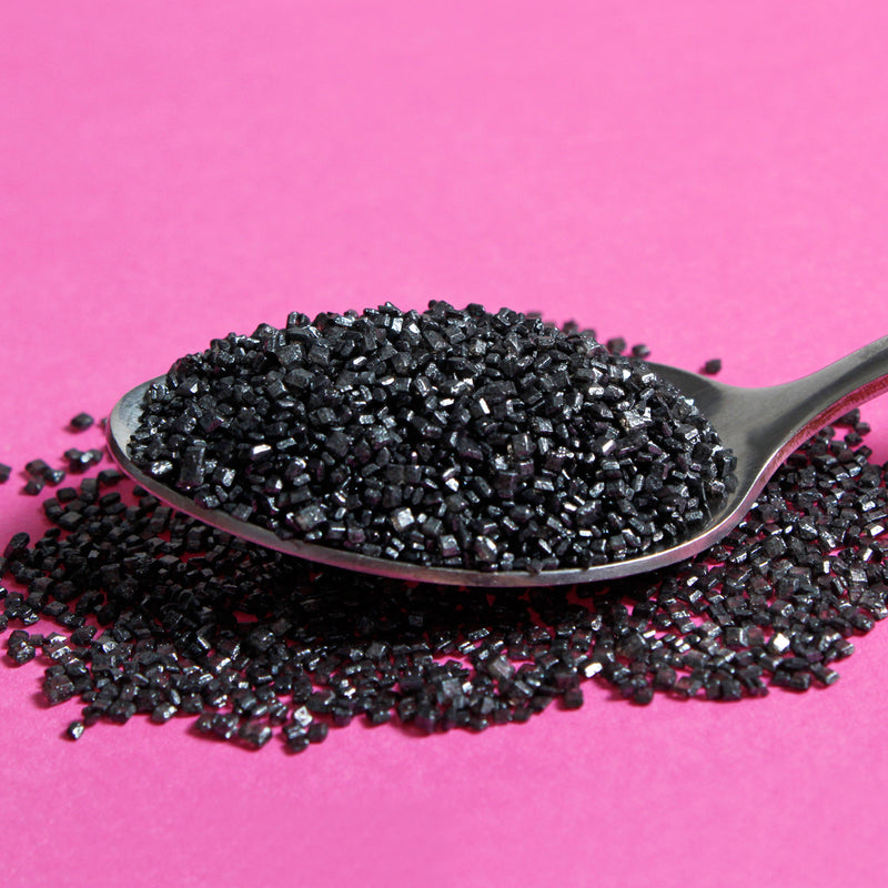 Black Edible Sparkly Sanding Sugar (Best Before 30 Jun 2025)