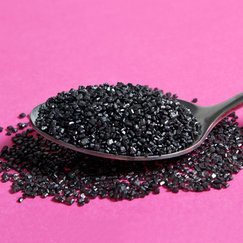 Black Edible Sparkly Sanding Sugar (Best Before 31 Dec 2023)