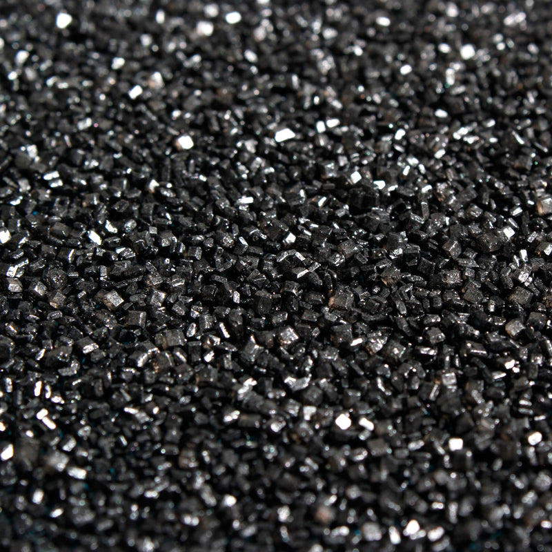 Bulk Bag - Black Sparkly Sanding Sugar (Best Before 31 Dec 2024)