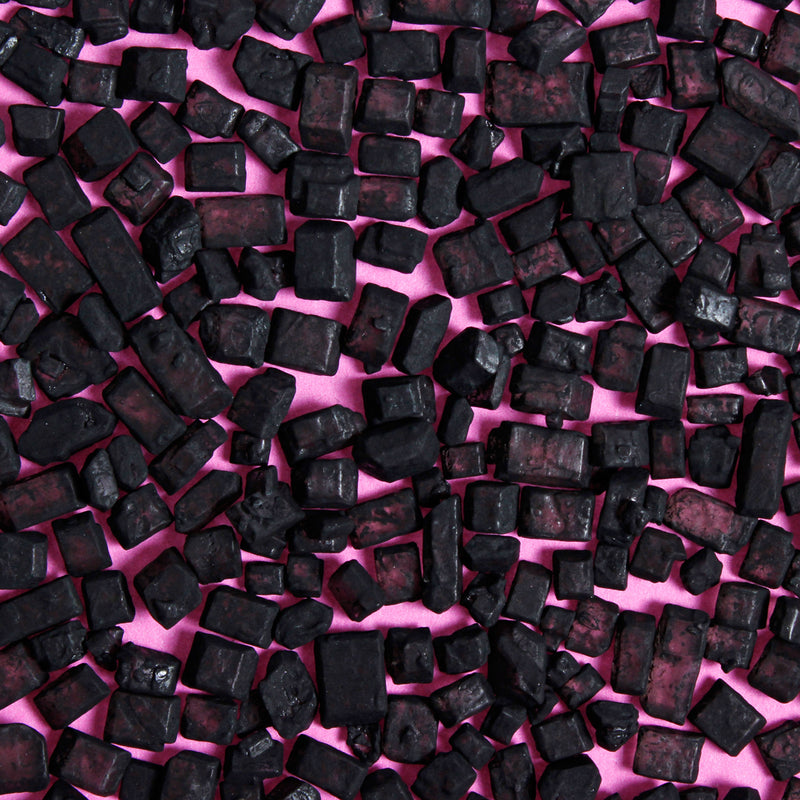 Bulk Bag - Black Matte Sugar Rocks Sprinkles (Best Before 31 Dec 2025)