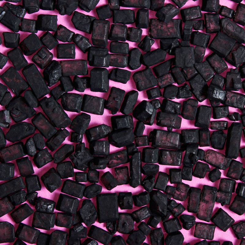 Bulk Bag - Black Matte Sugar Rocks Sprinkles (Best Before 30 Jun 2024)