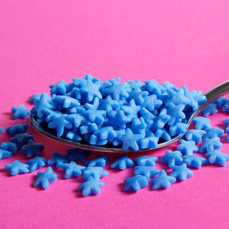 Bulk Bag - Blue Stars Confetti Sprinkles (Best Before 28 Dec 2025)