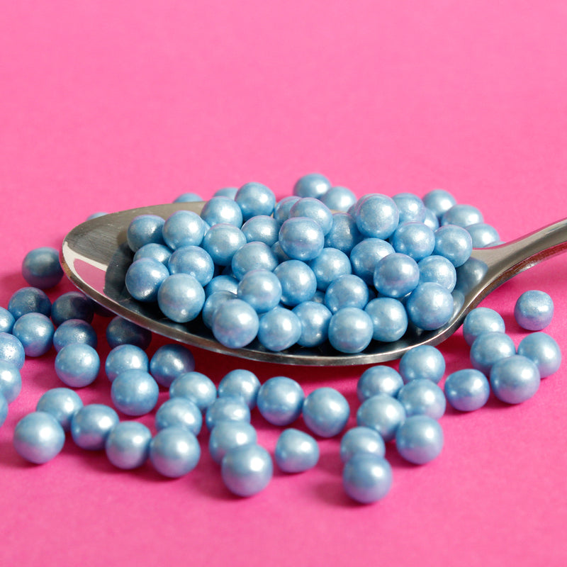 Bulk Bag - Blue 4mm Edible Pearls (Best Before 30 Jun 2024)