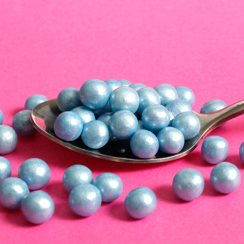 Bulk Bag - Blue 6mm Edible Pearls (Best Before 31 Dec 2024)