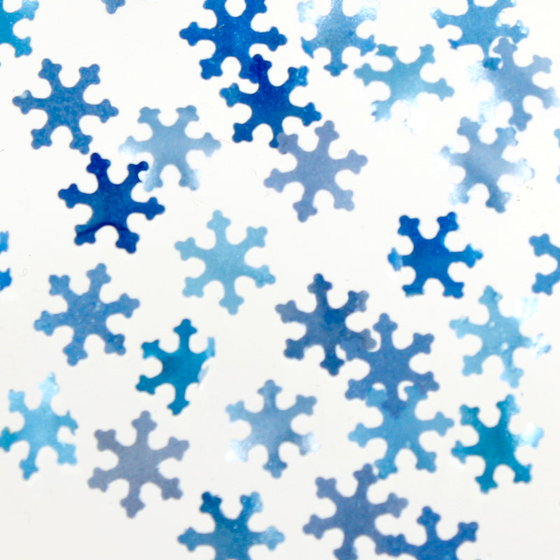 Luxury Blue Glitter Snowflake Sprinkles (Made to order)