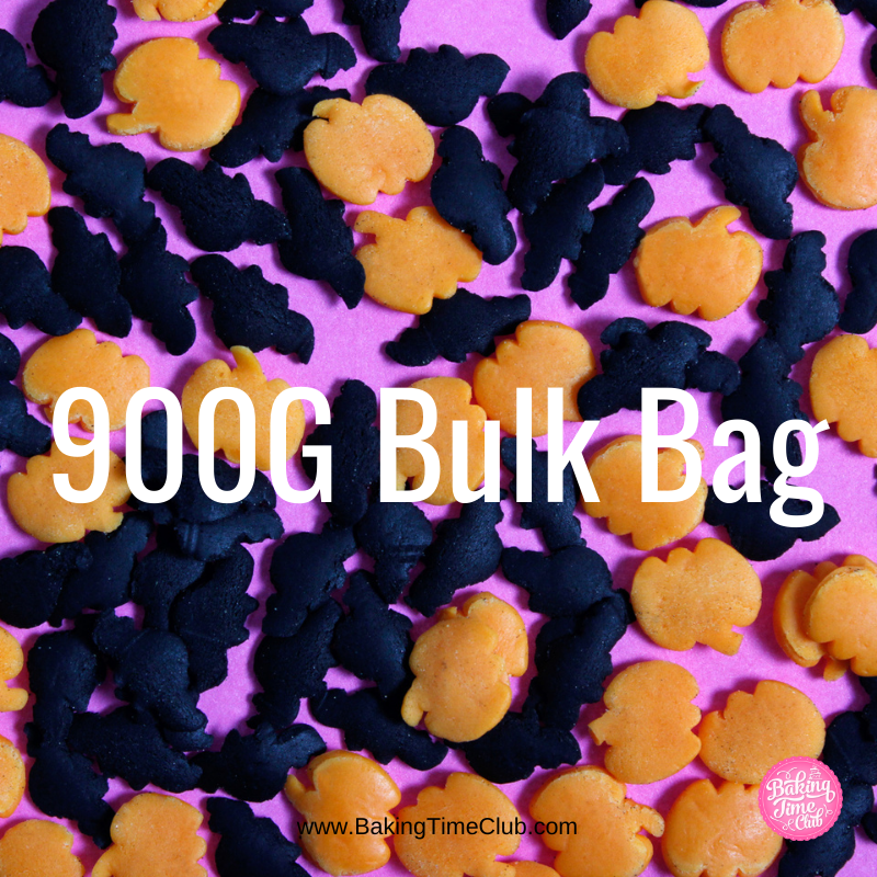 Bulk Bag - Bats and Pumpkin Sprinkles (Best Before 30 Jun 2025)