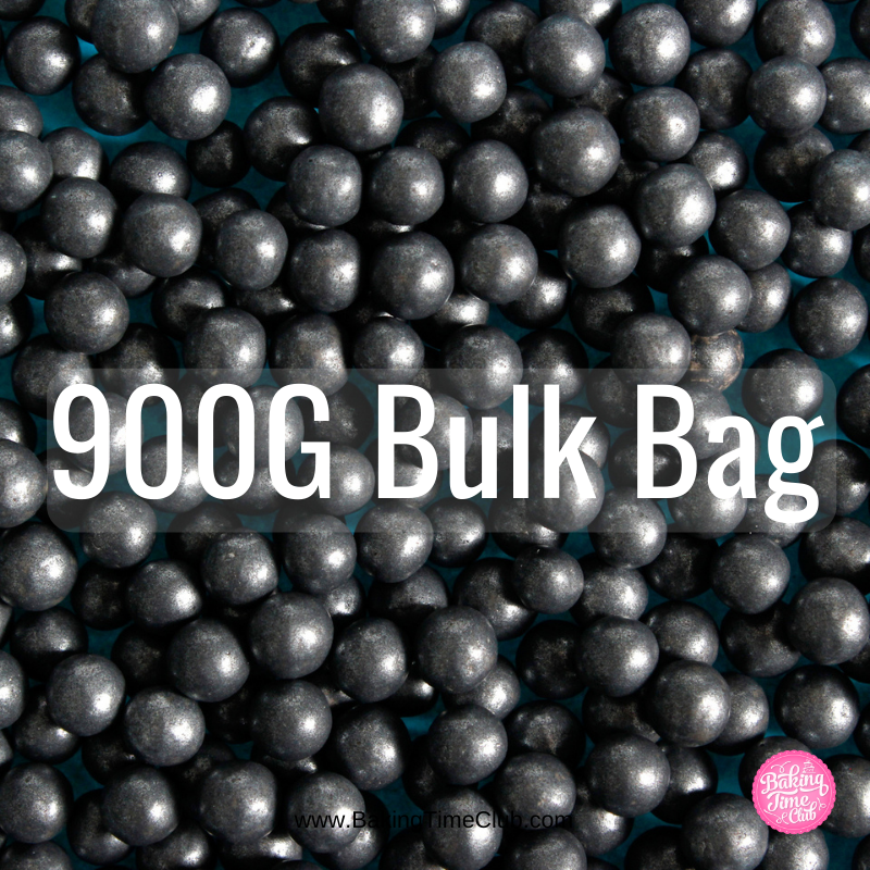 Bulk Bag - Black 4mm Edible Pearls (Best Before 30 Jun 2025)