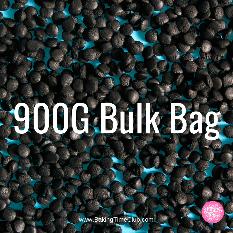Bulk Bag - Black MINI Sequins Confetti Sprinkles (Best Before End: 30 Jun 2024)