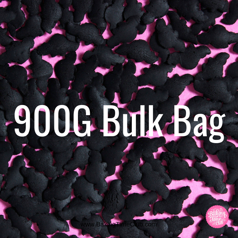 Bulk Bag - Black Bats Halloween Sprinkles (Best Before 30 Jun 2024)