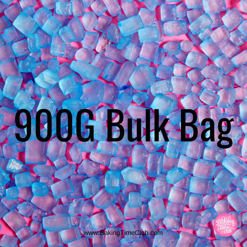 Bulk Bag - Blue Matte Sugar Rocks Cake Sprinkles (Best Before 31 Dec 2023)