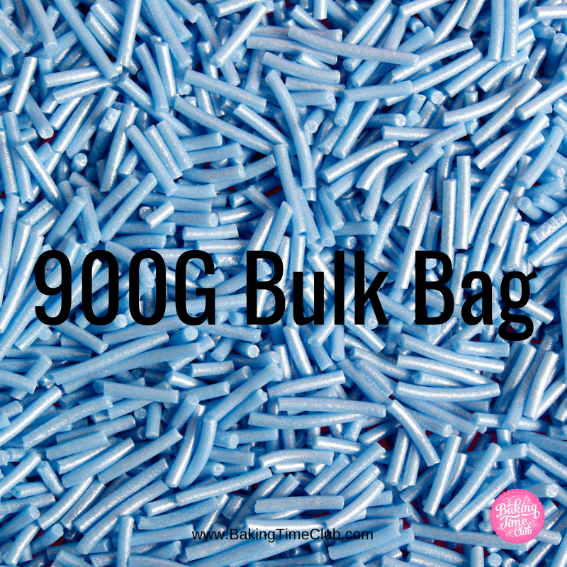 Bulk Bag - Blue Sugar Strands Jimmies  (Best Before 30 Jun 2024)