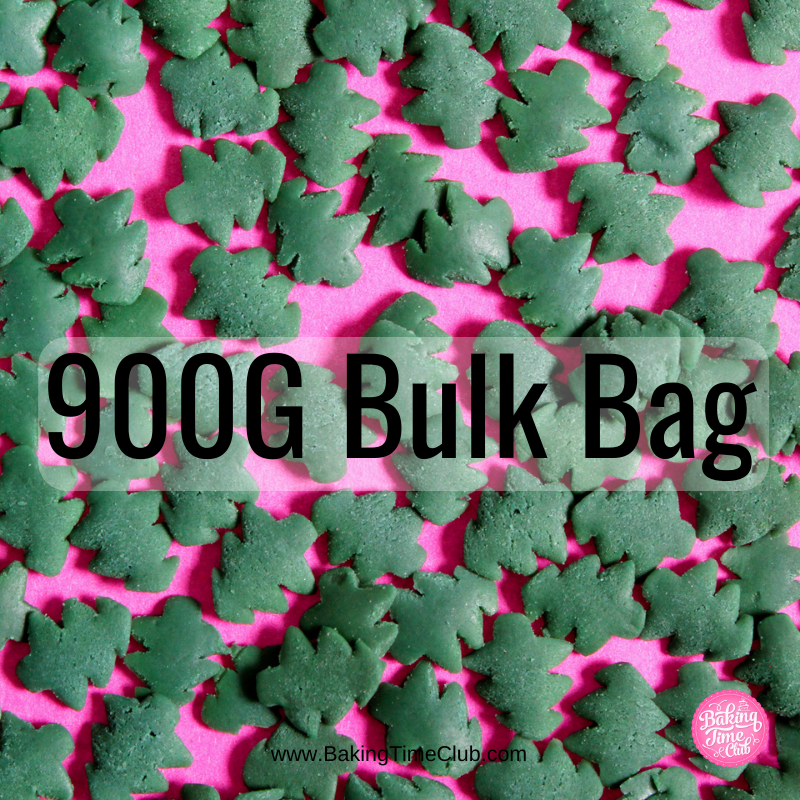 Bulk Bag - Green Christmas Trees Confetti Sprinkles (Best Before 30 Jun 2024)