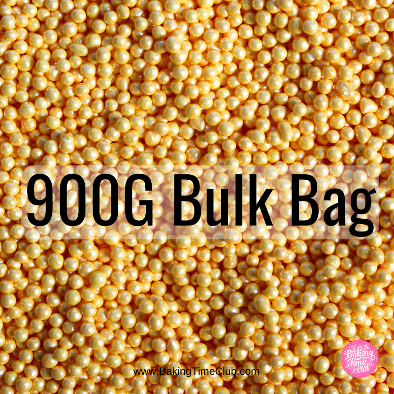 Bulk Bag - Gold Nonpareils 100s & 1000s (Best Before 30 Jun 2024)