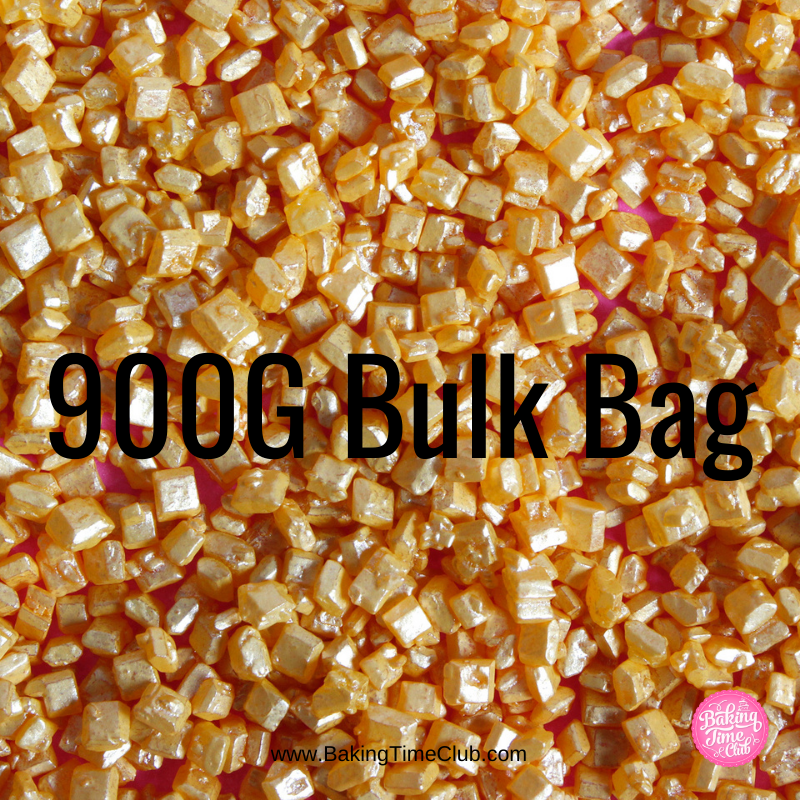 Bulk Bag - Gold Sugar Crystals Sprinkles (Best Before 31 Dec 2024)