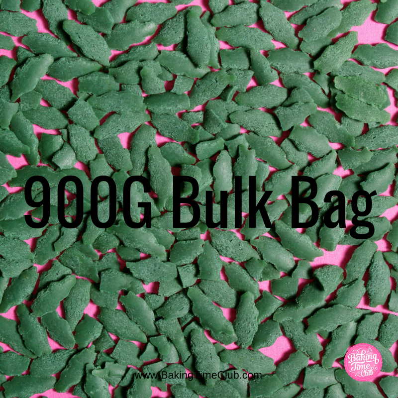 Bulk Bag - Holly Leaves Christmas Sprinkles  (Best Before 30 Jun 2024)