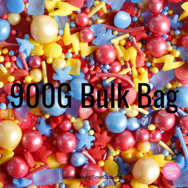 Bulk Bag - KAPOW Super Hero Inspired Cake Sprinkles (Best Before End: 28 Dec 2024)