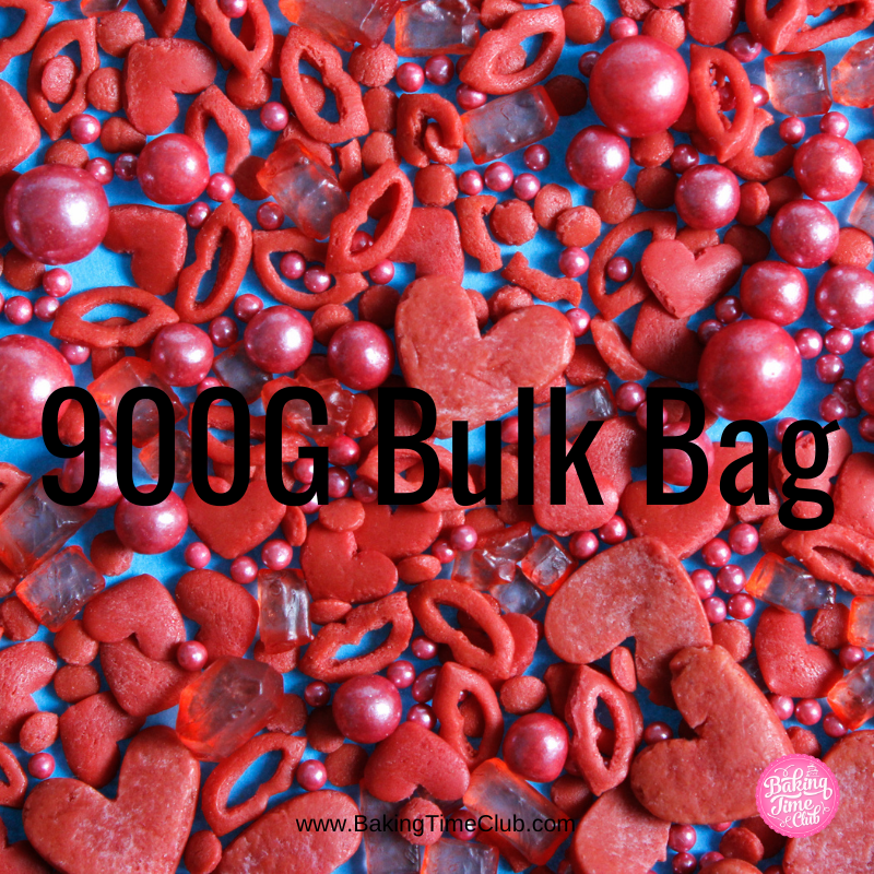 Bulk Bag - Kiss and Tell Red Sprinkle Mix (Best Before 30 Sep 2022)