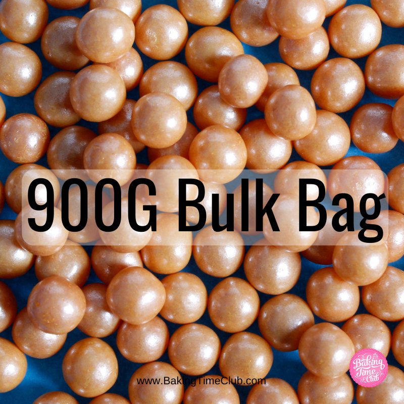Bulk Bag - Orange 6mm Edible Pearls (Best Before 30 Jun 2024)