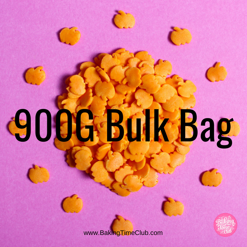 Bulk Bag - Orange Pumpkins Halloween Sprinkles (Best Before 30 Jun 2025)