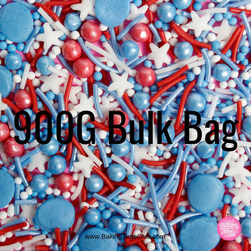 Bulk Bag - Patriotic Party Sprinkles (Best Before 28 Dec 2024)