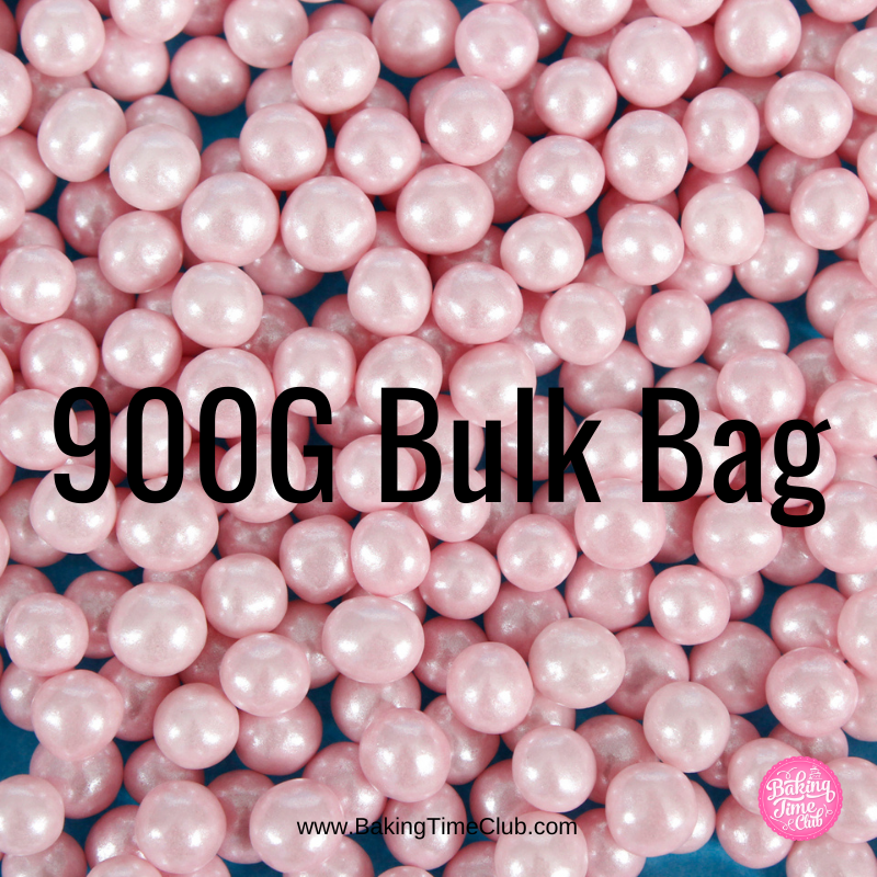 Bulk Bag - Pink 4mm Edible Pearls (Best Before 30 Jun 2025)