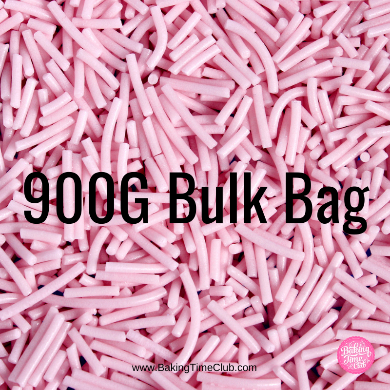 Bulk Bag - Pink Strands Sprinkles (Best Before 28 Dec 2025)