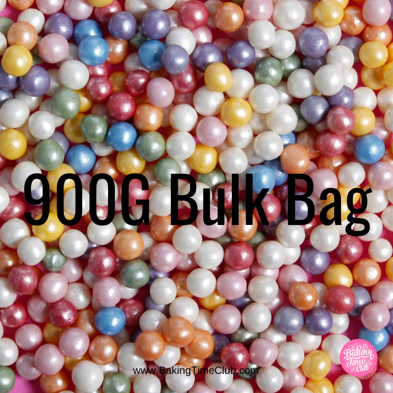 Bulk Bag - Rainbow 4mm Pearls Sprinkles (Best Before 30 Jun 2024)