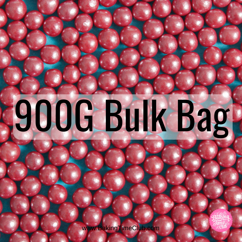 Bulk Bag - Red 4mm Edible Pearls (Best Before 30 Jun 2024)
