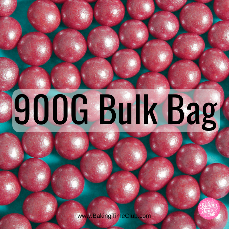 Bulk Bag - Red 6mm Edible Pearls (Best Before 30 Jun 2025)