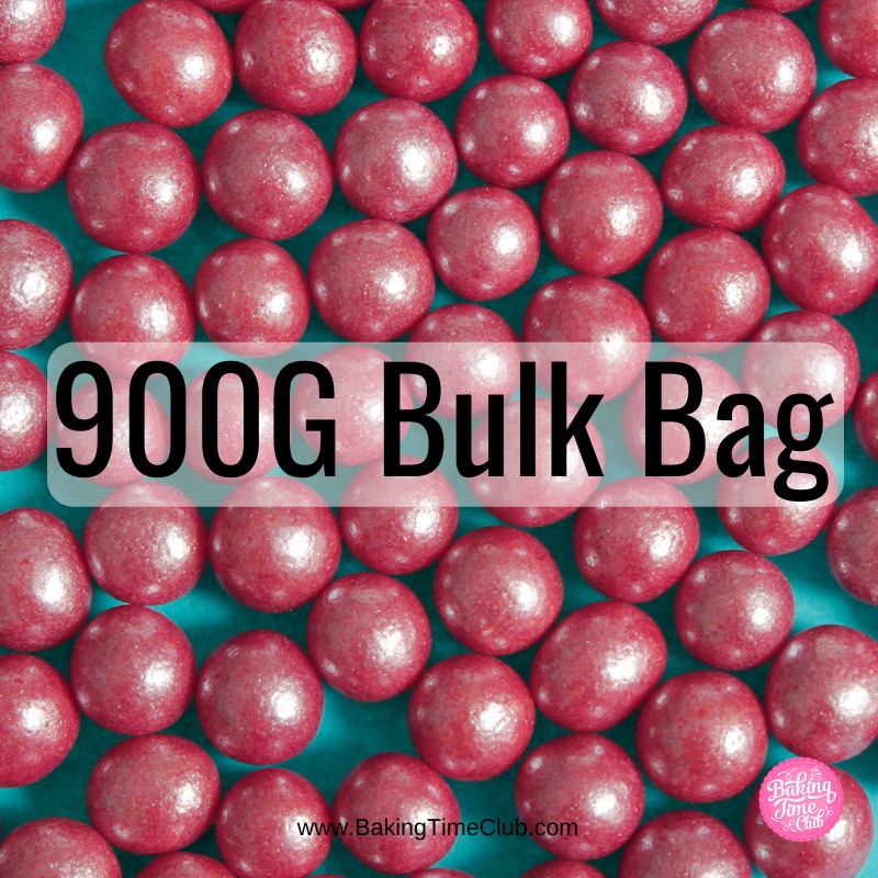 Bulk Bag - Red 6mm Edible Pearls (Best Before 30 Jun 2024)