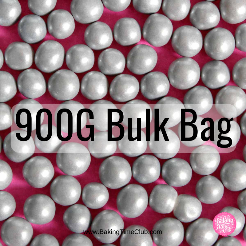 Bulk Bag - Silver 6mm Edible Pearls (Best Before 30 Jun 2025)