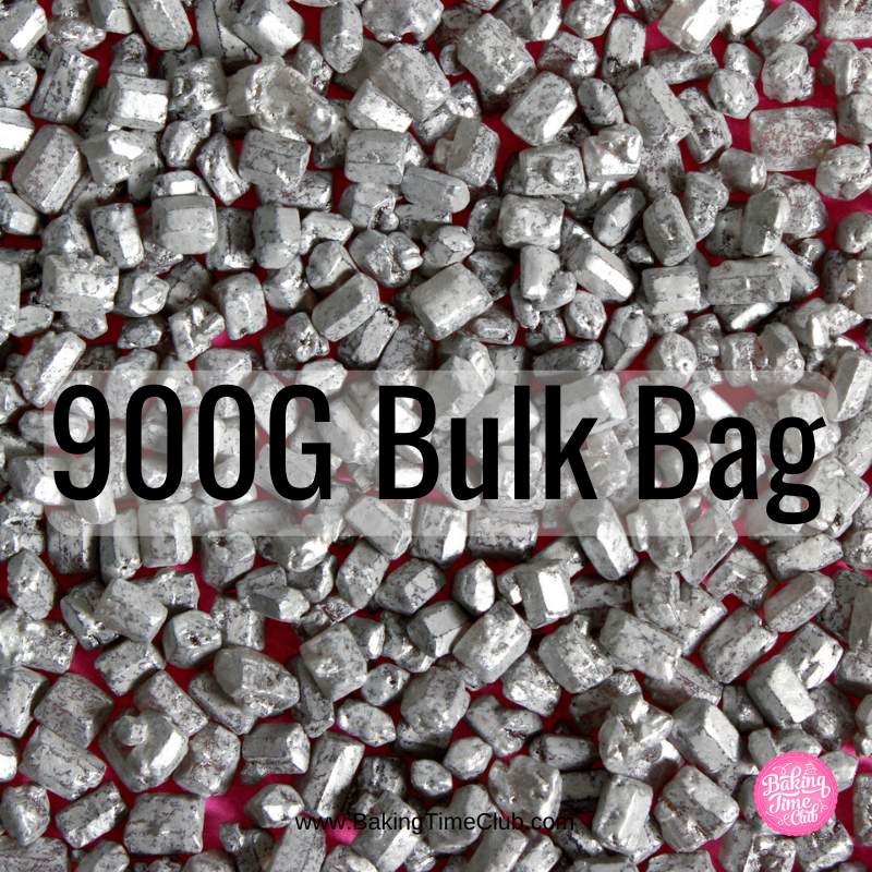 Bulk Bag - Silver Sugar Rocks Sprinkles (Best Before 30 Jun 2025)