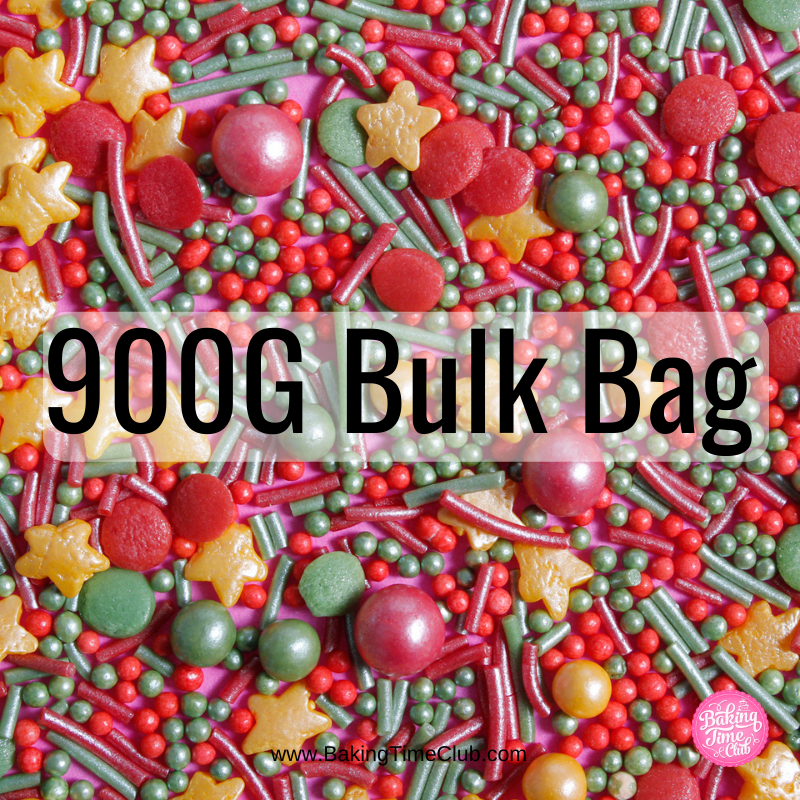 Bulk Bag - Sprinkle Bell Rock Christmas Sprinkles (Best Before 30 Apr 2023)