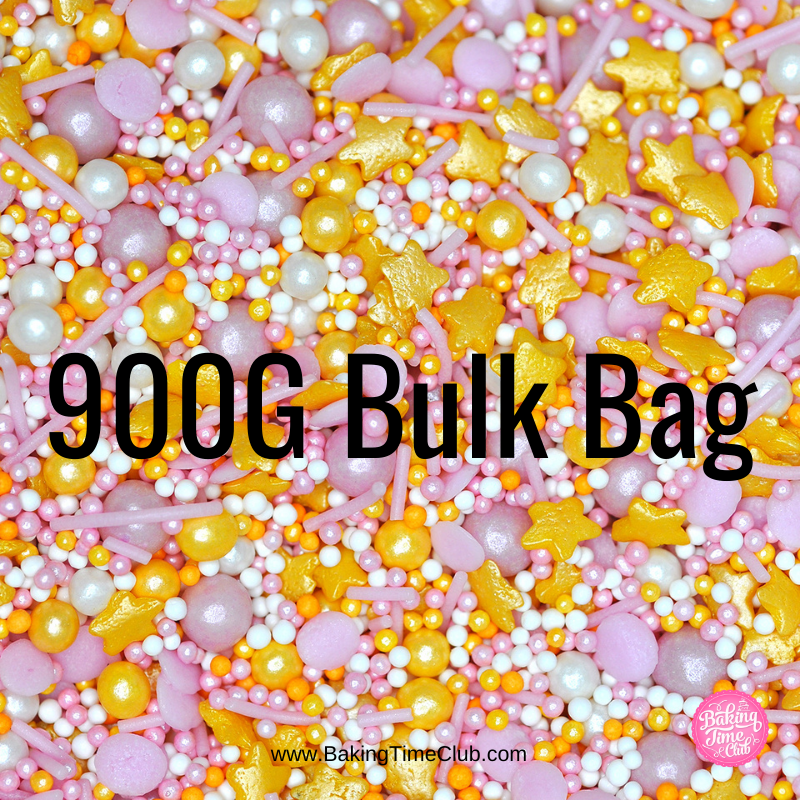 Bulk Bag - Twinkle Pink Cake Sprinkles (Best Before 30 Jun 2024)