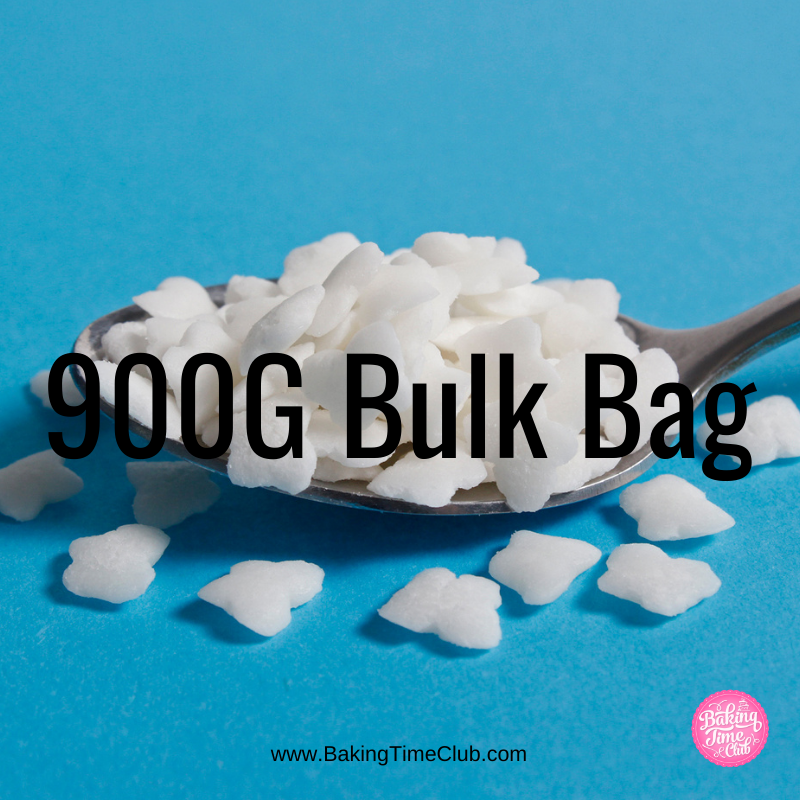Bulk Bag - White Butterfly Confetti Sprinkles (Best Before 30 Jun 2025)