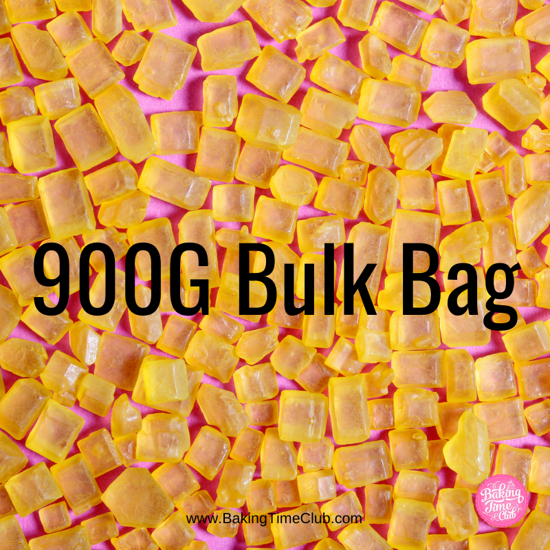 Bulk Bag - Yellow Sugar Rocks Matte Cake Sprinkles (Best Before 30 April 2023)